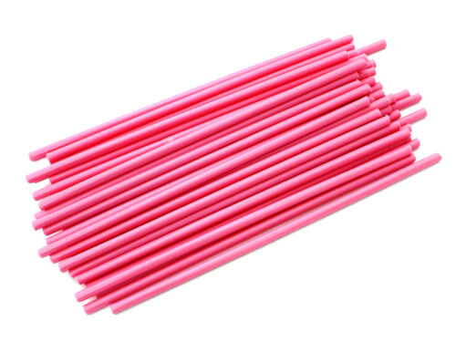 Палочки для кейкпопсов, 20 шт, 10×0,2 см, цвет розовый