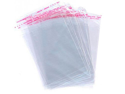 Пакет (конверт) прозрачный с клейкой полоской 10*15 см