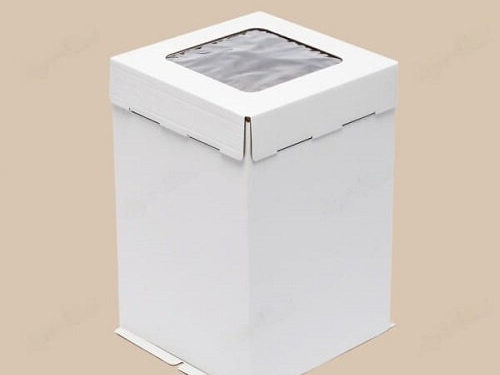 Коробка для торта 36x36x40 с окном