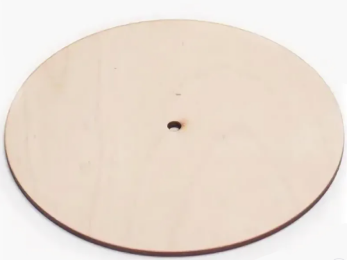 Подложка 4,0мм круг d140 мм (отв-е 11мм) Фанера, 1шт