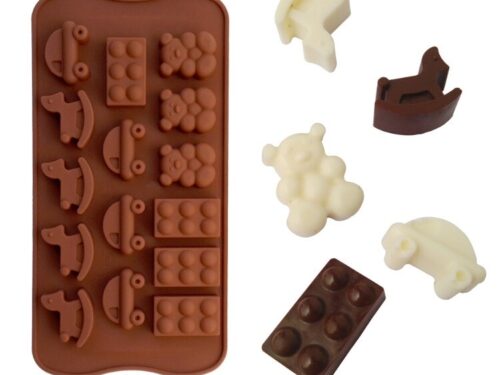 Силиконовая форма для шоколада “Игрушки”
