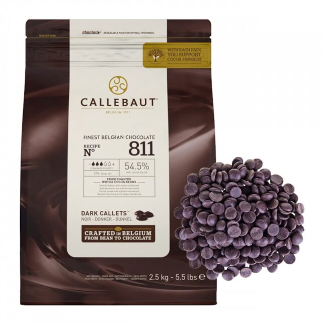 Callebaut Темный шоколад 54,5%, 1000г