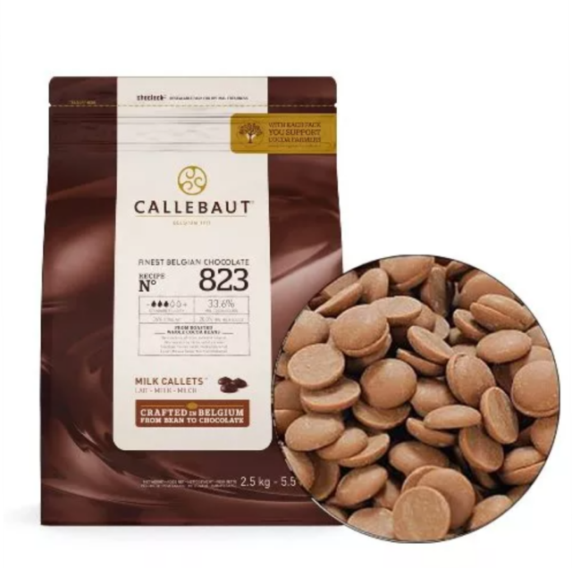 Callebaut Молочный шоколад 33,6%, 2,5кг