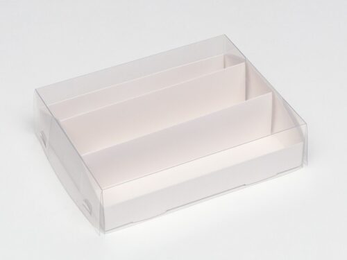 Коробка для макарун, с ложементом, белая 21х16,5х5,5 см